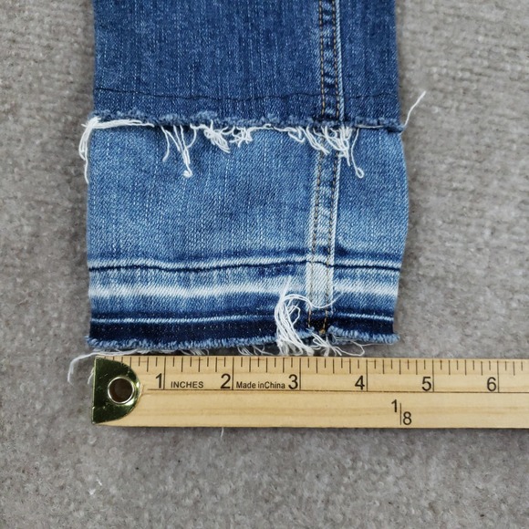 Rag & Bone 10 Inch Ankle Skinny‎ Jeans Womens 27 Blue Raw Released Hem Denim - Picture 4 of 16
